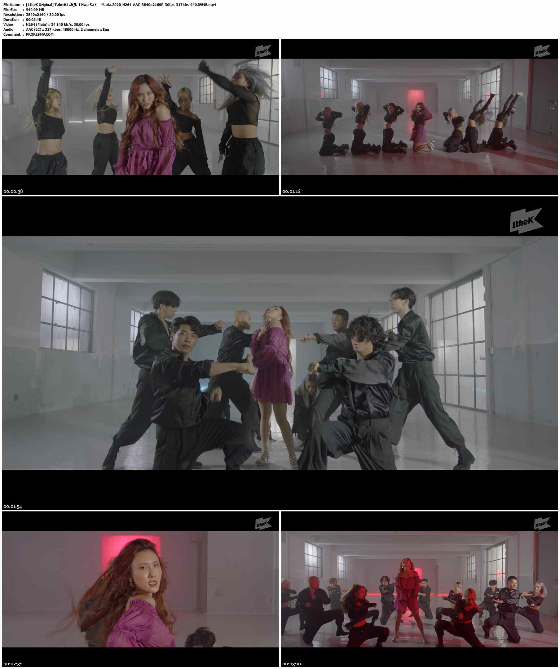 [1theK Original] Take#1 华莎（Hwa Sa） - Maria.2020-H264-AAC-3840x2160P-30fps-317kbs-940.09MB官方MV_高清MV